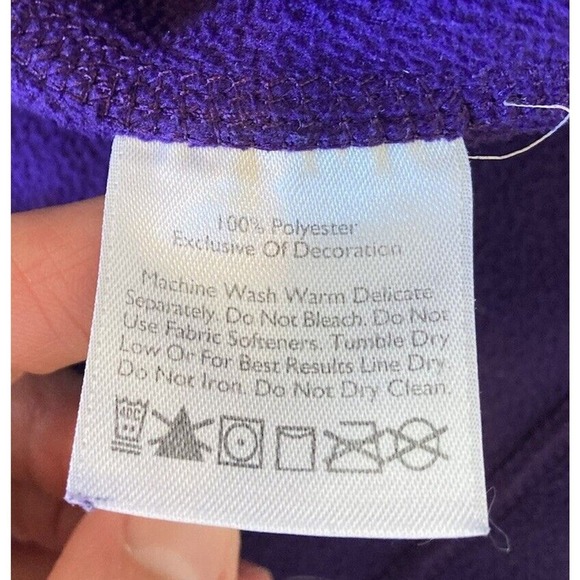 Eddie Bauer First Ascent 1/4 Zip Fleece Jacket Size Medium Women’s Purple - Picture 4 of 7